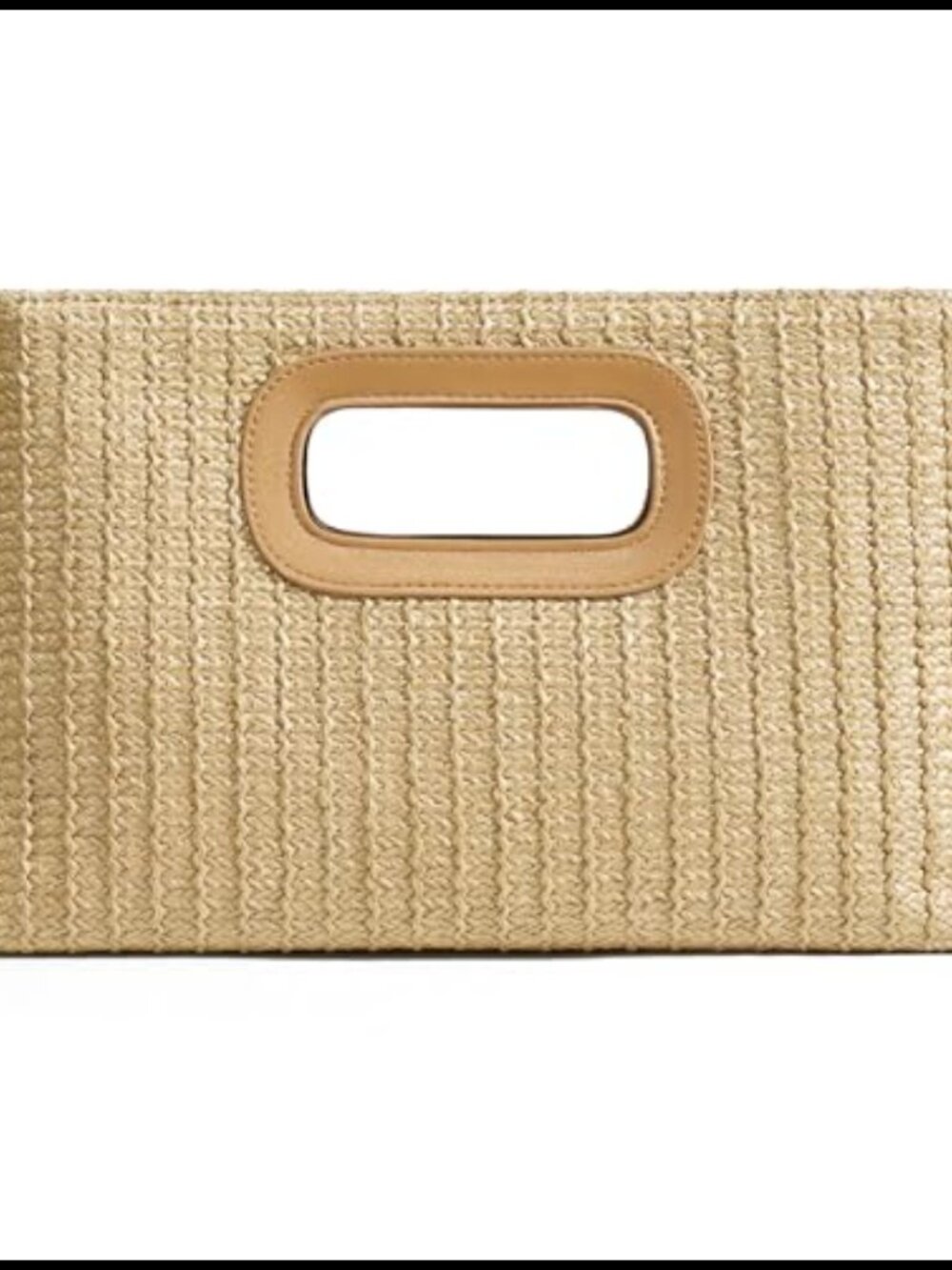 Straw Clutch Woven Beach Handbag Boho Evening Bag